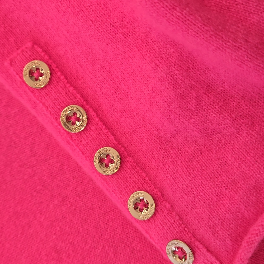 Lilly Pulitzer Cashmere Hot Pink Sweater - Picture 3 of 10